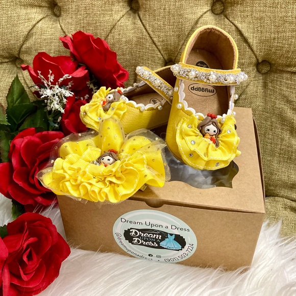 Belle Baby Shoes (Beaty and The Beast) - Picture 1 of 8